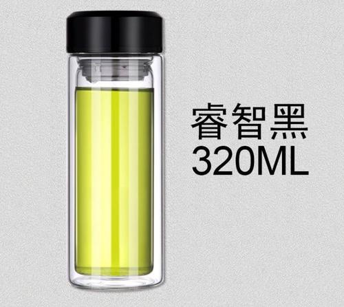 新之源双层玻璃杯办公车载杯耐高温随手杯可来厂定制贴牌